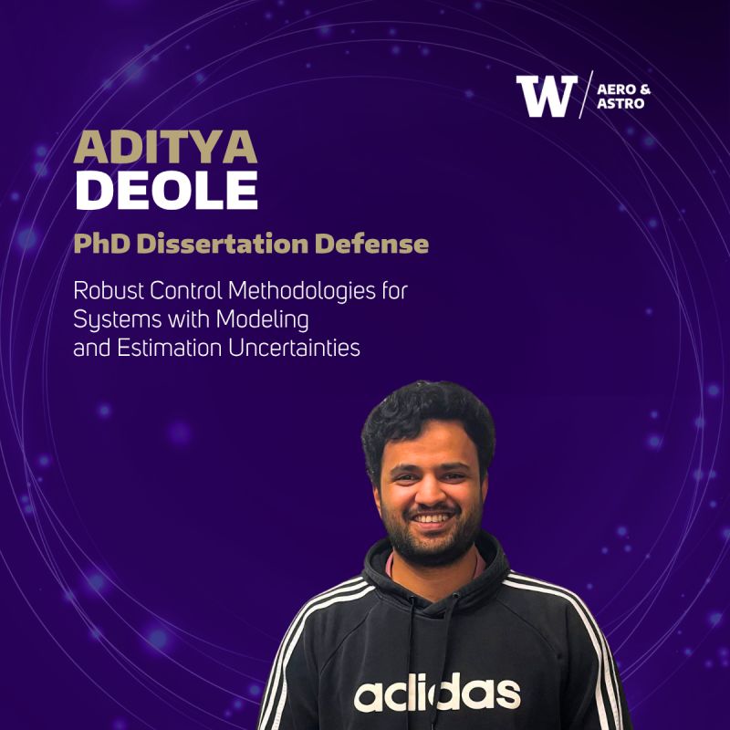 Aditya in doctoral regalia after his PhD defense